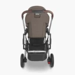 The Cruz V2 stroller features all-wheel suspension, a multi-position adjustable handlebar, as well as easy-access foot brakes