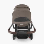 The included Toddler Seat (color matches the stroller) has a peekaboo window for added ventilation and an easy-access child view