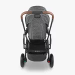 The Cruz V2 stroller features all-wheel suspension, a multi-position adjustable handlebar, as well as easy-access foot brakes