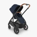 The included Toddler Seat (color matches the stroller) can be installed in a world facing or parent facing, as shown here, orientation