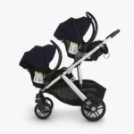 Infant Car Seat attached to Vista Stroller with Lower Car Seat Adapters