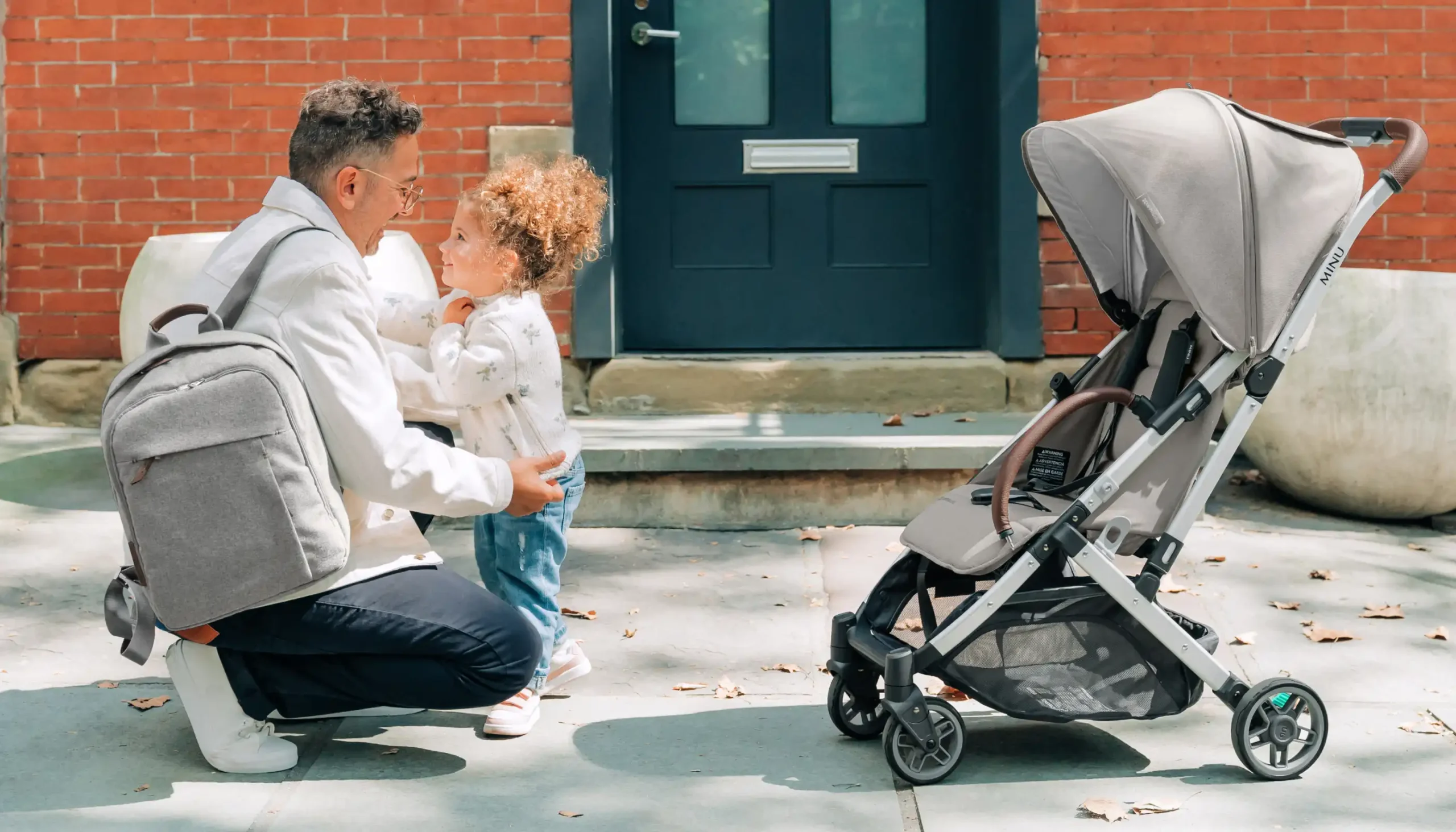 Parent holding Changing Backpack