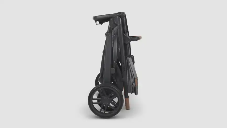 Folded Vista Stroller with Lower Car Seat Adapters attached