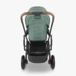 The Cruz V2 stroller features all-wheel suspension, a multi-position adjustable handlebar, as well as easy-access foot brakes