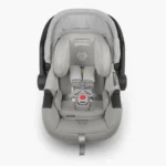 The Mesa Max infant car seat (Anthony) features an infinite adjustable headrest for improved side impact protection, and fire-retradant free fabrics