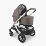 The included Bassinet (color matches the stroller) features a one handed release from the stroller for easy use