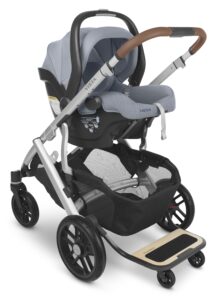 UPPAbaby Vista V2 Stroller - GRG configuration with Vista PiggyBack Ride-along Board