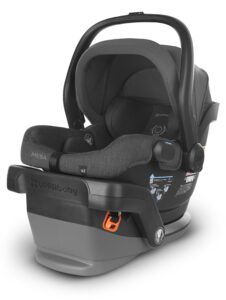 An UPPAbaby Mesa V2 Infant Car Seat | PureTech™ | Greyson | Charcoal Mélange | Merino Wool