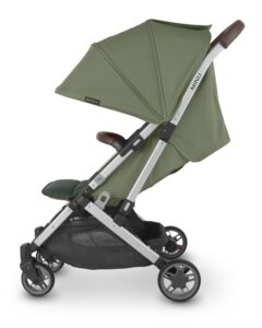 UPPAbaby Minu V2 | Emelia | Sage Green Mélange | Silver Frame | Chestnut Leather.