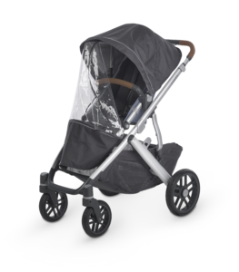 An UPPAbaby Performance Rain Shield for Vista, Vista 2, Cruz, and Cruz V2.