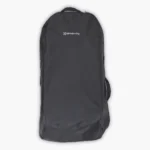 The Mira bouncer inside its included storage bag with multiple carry handles