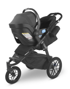 UPPAbaby Ridge Stroller, showcasing the optional adapters for enhanced compatibility and convenience.