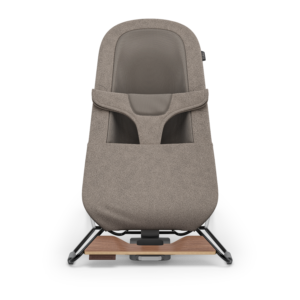 UPPAbaby Mira Bouncer | Wells | Dark Taupe Mélange | Black Chrome | Walnut Wood.