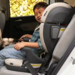 The Alta V2 High Back Booster includes elevated ergonomic armrests to proviobe support and a unique lap belt positioning system to ensure a child can secure themselves