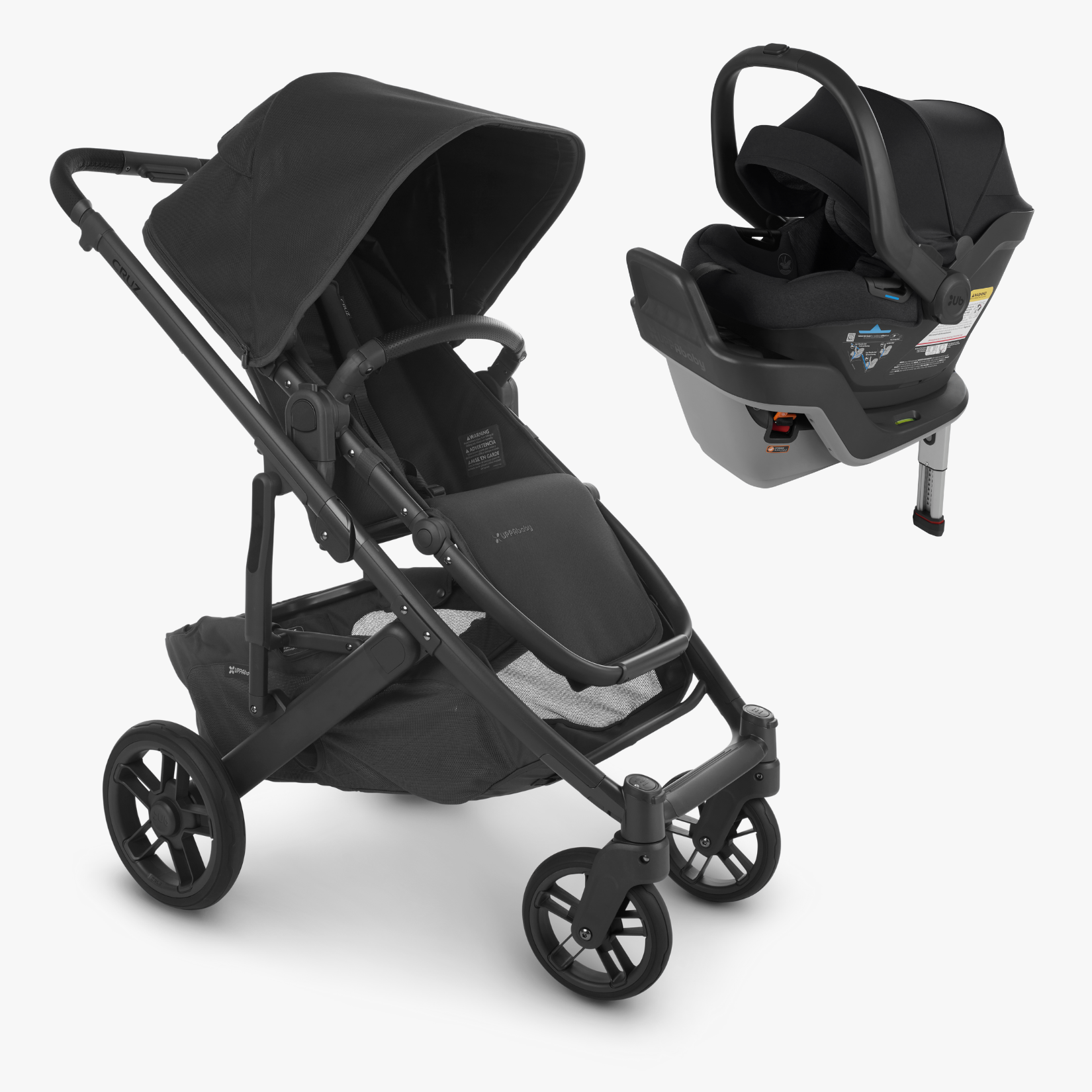 The Cruz V2 Stroller and the compatible Mesa Max Infant Car Seat