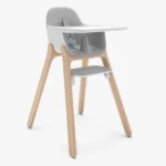 The Ciro High Chair (Chloe - Grey)and its included perfect-fit-tray fits directly over the table to let baby join you at mealtime, and seemlessly fits into your home with its sleek and compact footprint